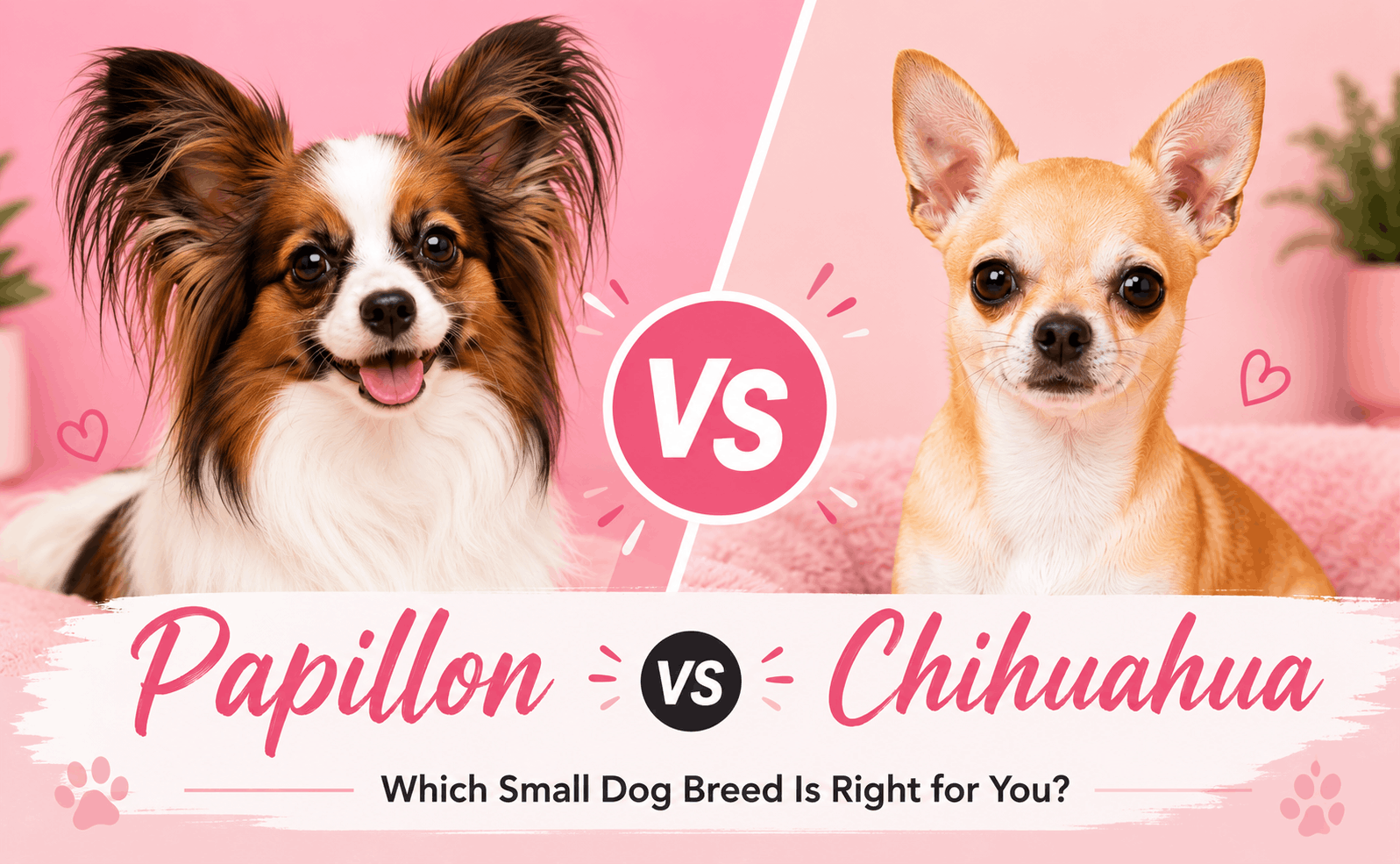 Papillon vs Chihuahua